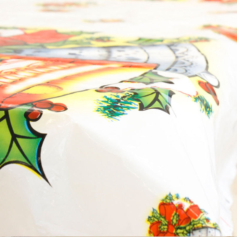 1PC 110x180cm Rectangular Disposable Table Cloth Christmas Tablecloth Printed Table Cover New Year