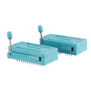 2pcs IC Lock Seat Zif Socket Test Universal zif Sockets 24Pin Wide