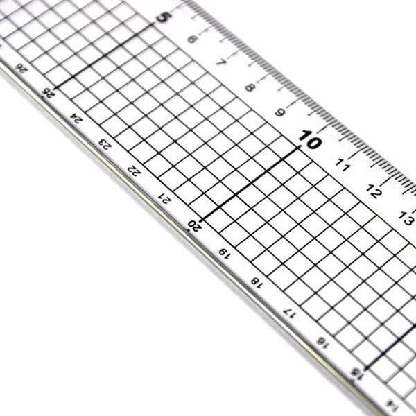 Yujie 20CM And 30cm Cutting Straight Ruler Anti-Cutting Rules Regular Rules Collage Rules 2 in 1