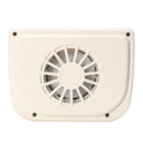 White Solar Sun Powered Car Van Truck Window Ventilator Cooler Air Vent Cool Car Fan