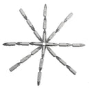 25pcs 25mm PZ2 Screwdriver Bits Set Hex Magnetic Power Tool