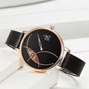 SHENGKE SK K0091 Creative Eye Shape Turntable Hour Dial Women Full Steel Strap Women Quartz Watch