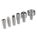 RED ARROW Woodworking Interchangeable Live Center MT2 Morse Taper 2 Shank with 6pcs Interchangeable Live Center Points Wood Lathe Tool
