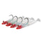ZANLURE 4pcs 10gSuper Solid / Holo Sandeels - Cod Bass Wrasse Ling Sea Fishing Lure Baits