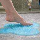 Butterfly Shape Silicone Bathroom Floor Mat Massage Exfoliation Shower Pad with Suction Cups