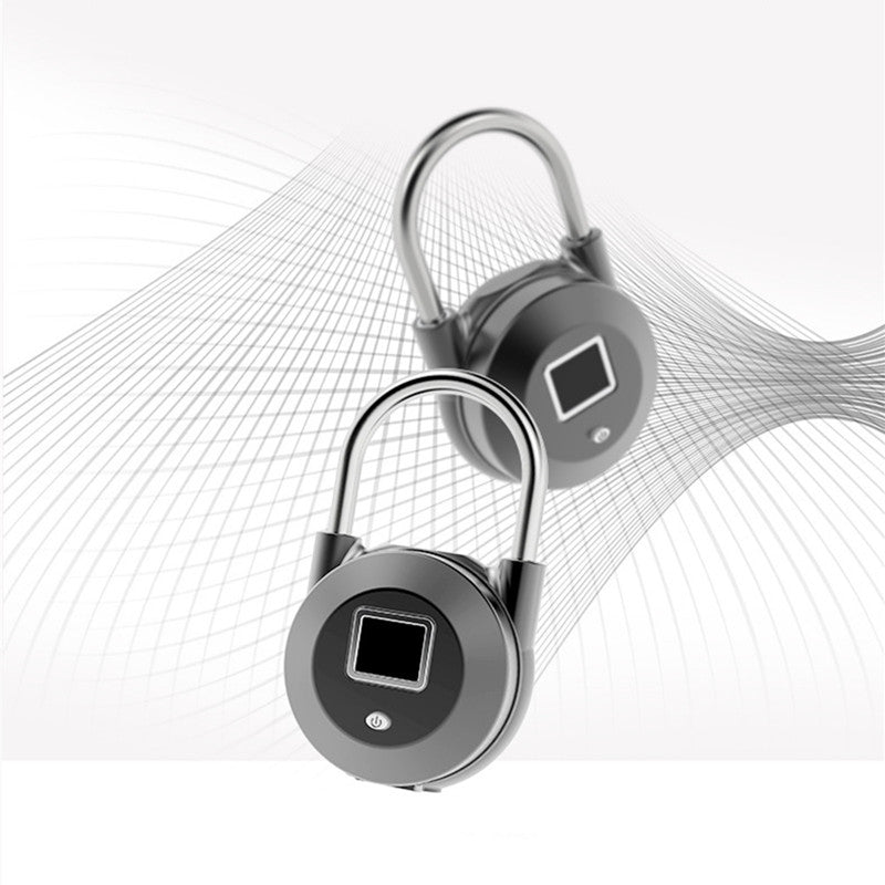 Smart Fingerprint Door Lock Padlock USB Charging Keyless Anti Theft Travel Luggage Drawer Safety Lock Escape Room Lock 0.5 Second Unlock IP65 Waterproof