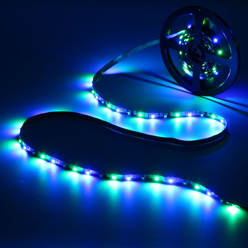 0.5/1/2/3/4M SMD3528 Non-Waterproof RGB LED Strip Light TV Backlilghting Lamp + USB Remote DC5V