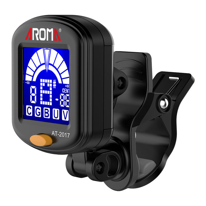 Aroma AT-2017 Clip-on Guitar Tuner Tuning for Guitar Bass Violin Ukulele