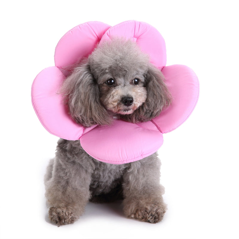 New Soft Sponge Flower Shape Dog Cat Collar Pet Elizabeth Circle Wound Healing Medical Anti-Bite
