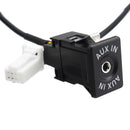 Car Radio Stereo Adapter AUX Socket Cable Female Flush Mount USB for Suzuki SX4 Grand Vitara 2007-2010