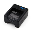 TELESIN 2pcs 3.85V 1400mAh Li-ion Battery with Dual Charger for Xiaomi Yi 4K Sport Camera