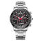 LONGBO 80132 Luminous Men Watch Fashion Date Display Stainless Steel Quartz Wrist Watch