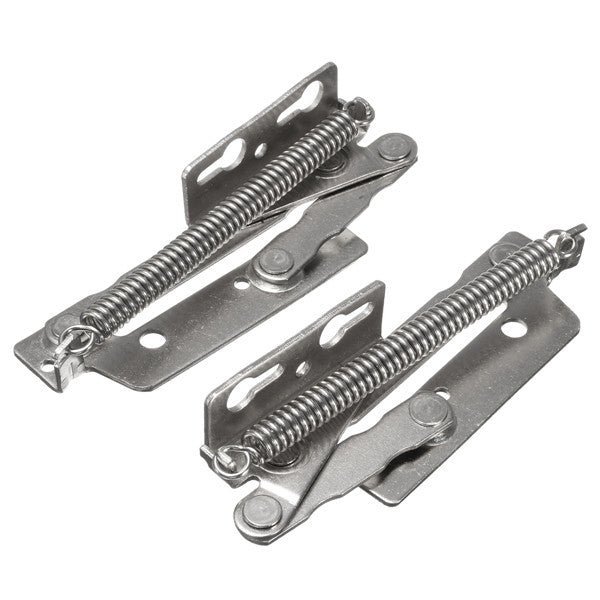 2Pcs Stainless Steel Wardrobe Doors Triangle Spring Hinge