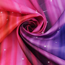 79''x71'' Rainbow Colorful Pattern Waterproof Polyester Shower Curtains with 12 Hooks