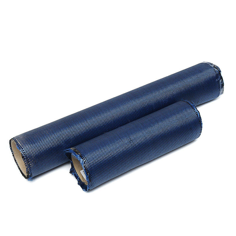 1m 3K 200g Blue Carbon Fiber Hybrid Fabric Cloth Plain Weave Cloth High Strength for Building Bridge Construction Repair