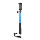 28-95CM Aluminum Blue Self Portrait Handheld Monopod for Xiaomi Yi Gopro Phone
