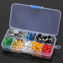 Excellway CT01 400Pcs Wire Copper Crimp Connector Insulated Cord Pin End Terminals