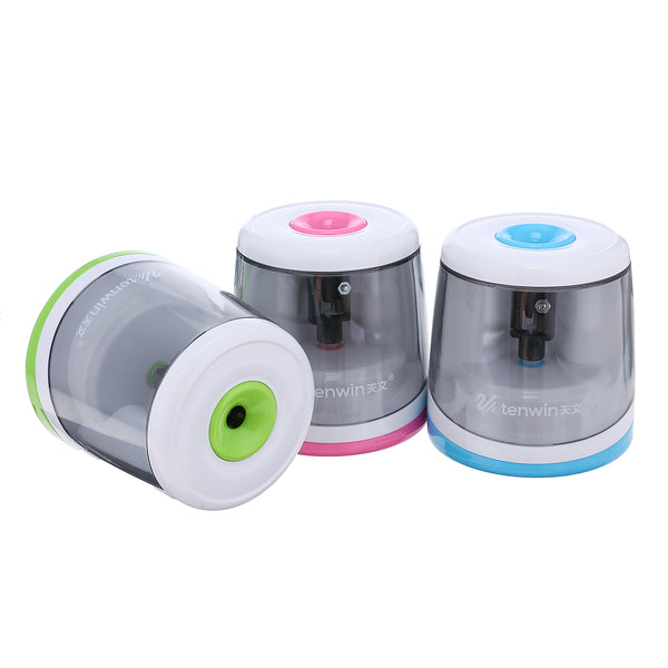 Electric Automatic Pencil Sharpener Candy Color Cute Use Battery Pencil Sharpener Kids Student Children Home Office School Gift