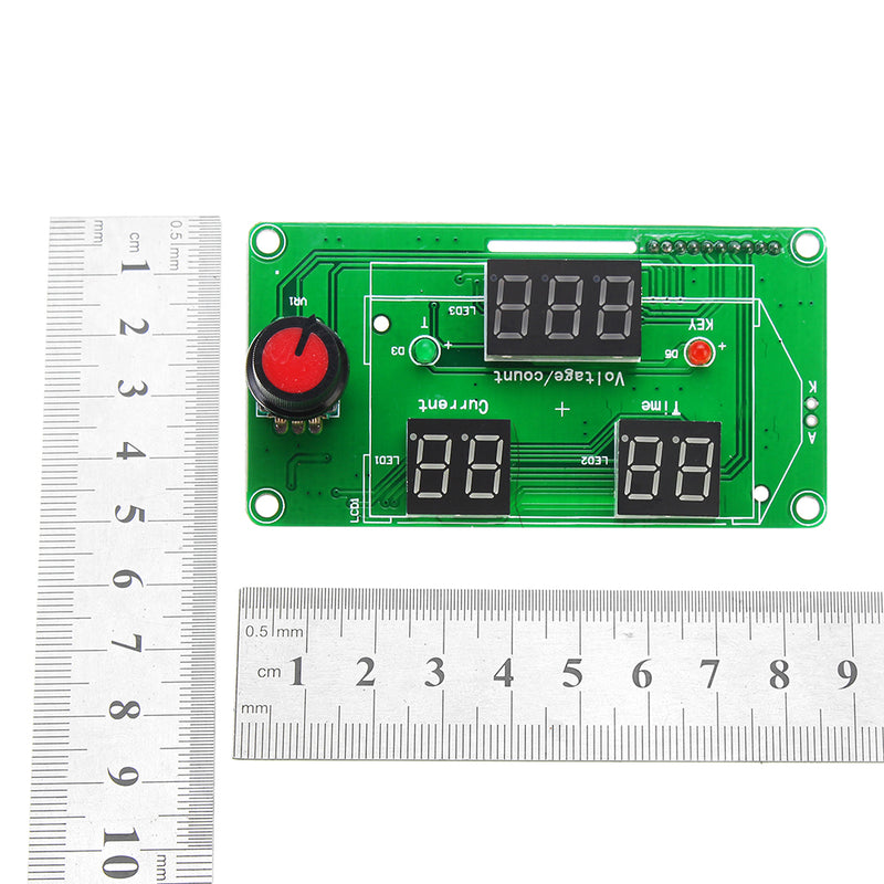 40A/100A Spot Welding Machine Time Current Controller Control Panel Board Adjust Time and Current Mo