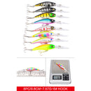 ZANLURE 43PCS Mixed Models Fishing Lure Multi Colors Minnow Lure Crank Bait Tackle Set