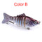 ZANLURE 10cm Mini Fishing Hard Bait Artificial Swimbait Fish Seven Knotted Fish Simulation Adult Fishing Outdoor Fun 15.5g Fishing Lure