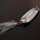 ZANLURE 10pcs Fishing Paillette Lure Bait Sequins Fishing Lure Treble Feather Hook