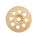 Drillpro 10pcs Diamond Grinding Wheel 8 Holes Metal Cutting Disc for Rotary Tool with 2 Mandrels