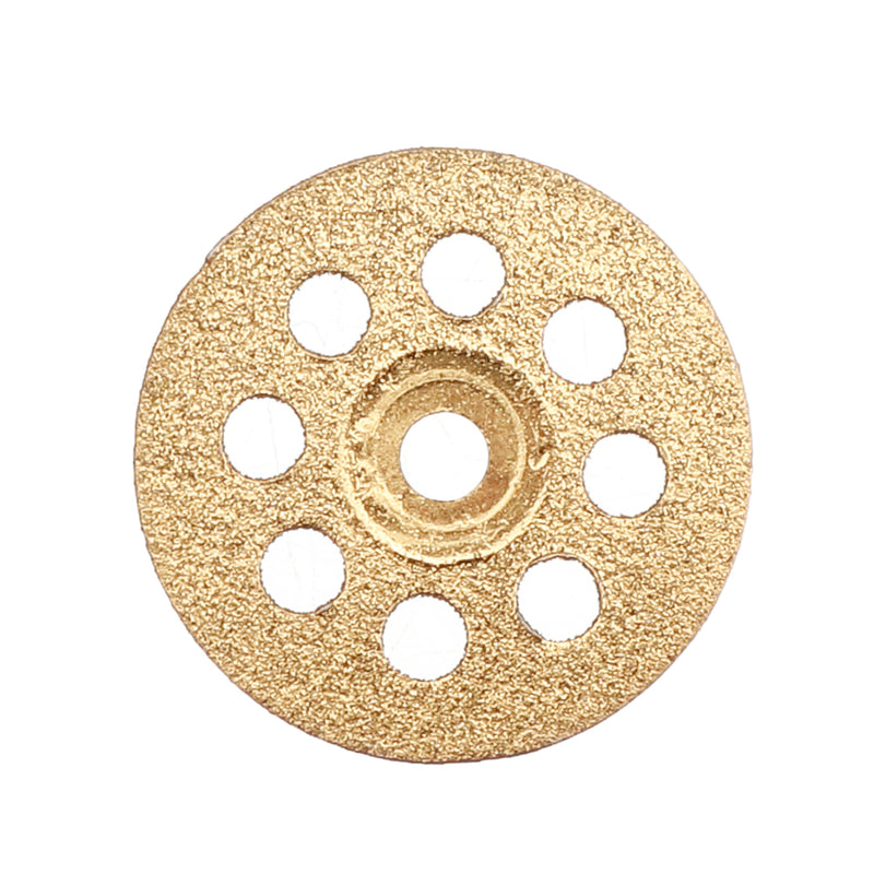 Drillpro 10pcs Diamond Grinding Wheel 8 Holes Metal Cutting Disc for Rotary Tool with 2 Mandrels