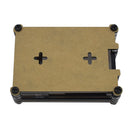 9 Layer 3.5 Inch Display Acrylic Case Shell with Screw and Black Big Copper Aluminum Heatsink for Raspberry Pi 4B