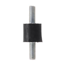 Machifit 4pcs M3 8x8mm Rubber Mounts Double Ends Screw Anti Vibration Mount Rubber Shock Absorber