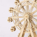 Woodcraft Construction Kit Ferris Wheel Wooden Model Jigsaw 3D Puzzle Toy for Kids Adults