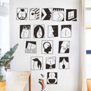 Miico FX42003 2PCS Glass Window And Door Decoration Stickers Wall Sticker DIY Sticker