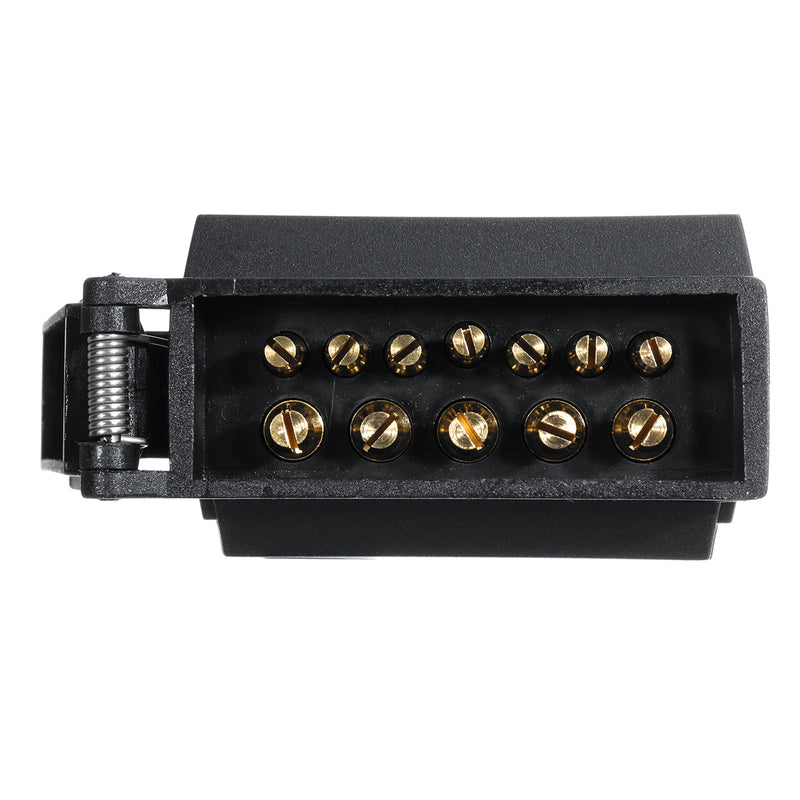 7 Pin Flat Female Socket to 12 Pin Male Plug Caravan Connector Trailer Adaptor