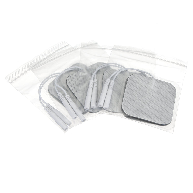 20Pcs Square Fabrics Electrode Pads Massagers Tens Cloth White 50x50mm