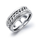 Trendy Hip Hop Titanium Steel Chain Personality Male Single Ring