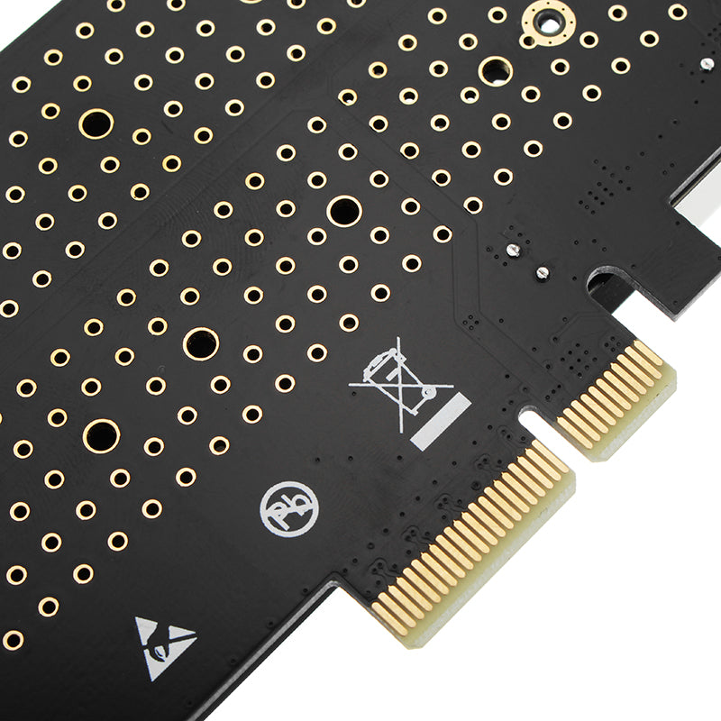 JEYI SK9 M.2 NVMe SSD Adapter NGFF to PCIE3.0 X4 X8 X16 Aluminum Cover Cooling Fan Dual Interface