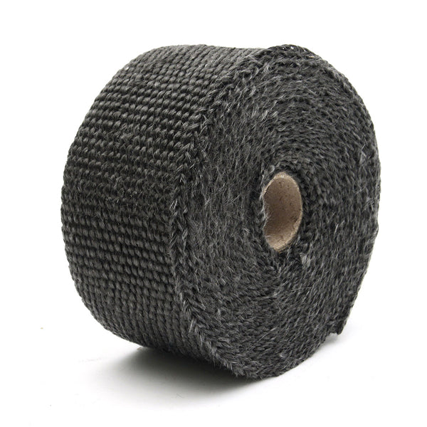 5M Black High Heat Insulation Fiber Glass Wrap Exhaust Header Pipe Tape