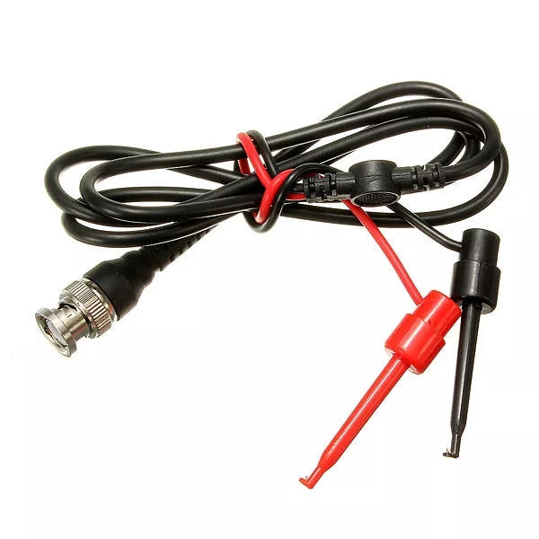 2pcs DANIU BNC Male Plug Q9 to Dual Hook Clip Test Probe Cable Leads