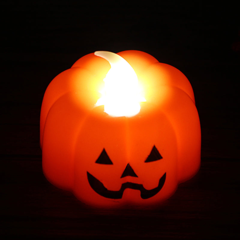 Halloween Light LED Pumpkin Lamp for Party Decoration Pumpkin Candy Sweet Holder Decorations