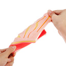 Medical Suture Training Kit Human Traumatic Skin Model Suturing Practice Trainin