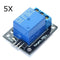 5Pcs 5V Relay 5-12V TTL Signal 1 Channel Module High Level Expansion Board For