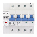 MoesHouse 4P 63A WiFi Smart Circuit Breaker Switch Smart Home Automation Overload Short Circuit Voice Control with Alexa Google home