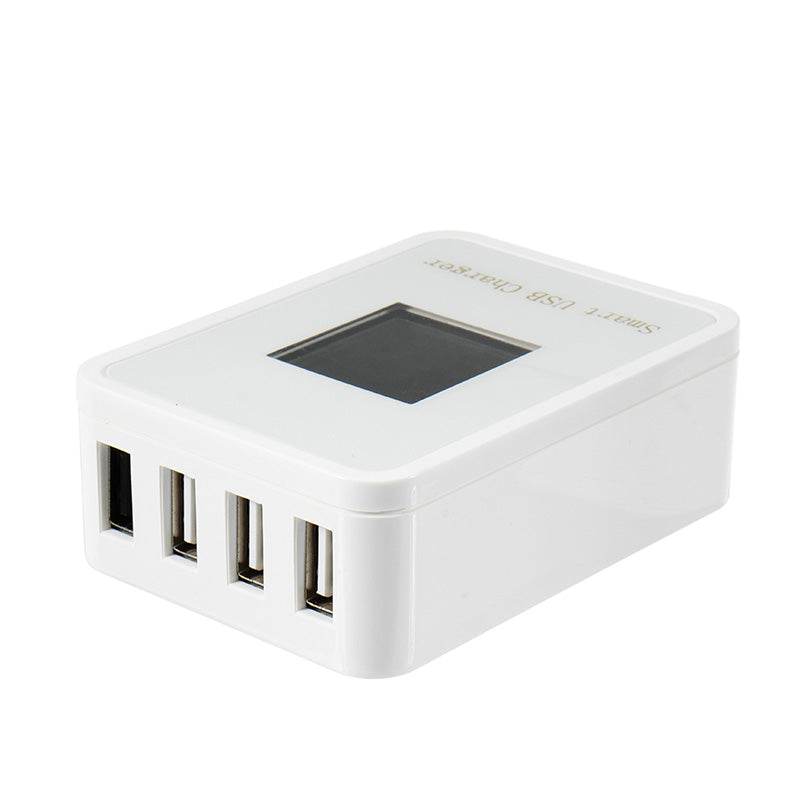 Winners 45W 8A Smart USB 4 Charger LCD Real Time Display Auto Protection Fast Charge QC3.0