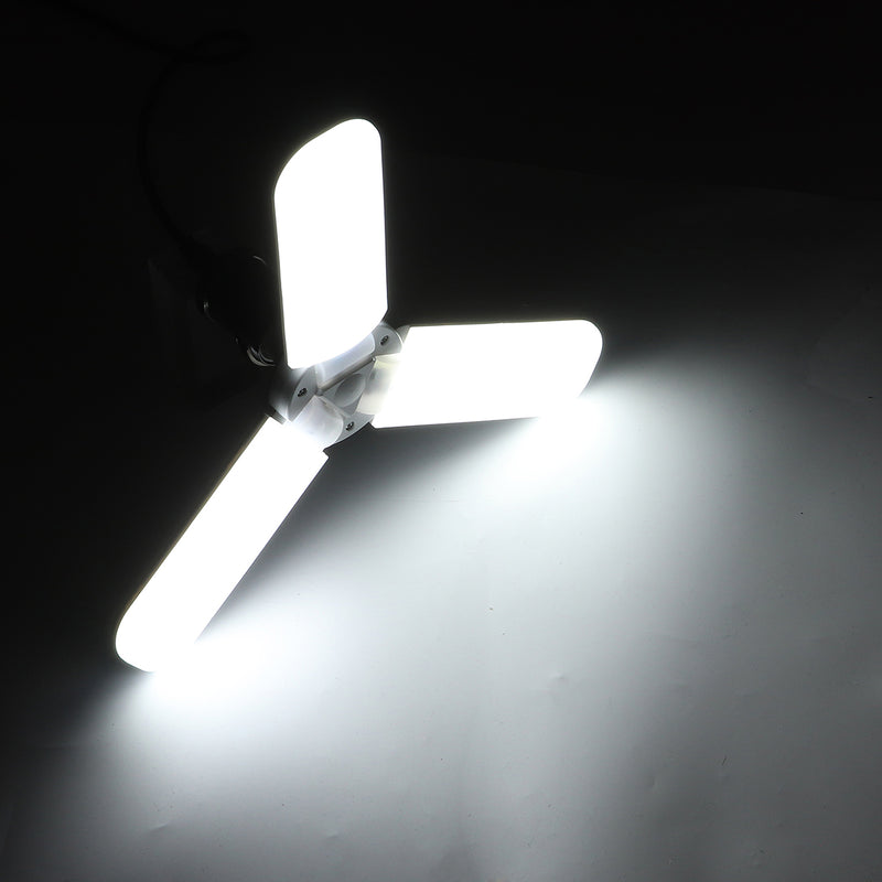 E27 36W Foldable LED Ceiling Fan Light Bulb Night Lamp Chandelier for Hallway Indoor Home Use