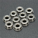 10pcs MF63ZZ 3x6x2.5mm Double Shielded Flange Ball Bearing