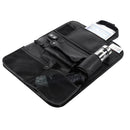 PU Leather Car Back Seat Organizer Black 10 Pockets Hanging Bags Storage Baskets with 4 USB Port