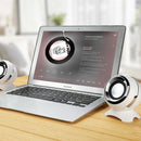 EZEEY Q8 3.5MM Audio Socket Mini Speaker Volume Control Subwoofer for Computer Phone