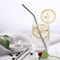 Stainless Steel Metal Drinking Straw Reusable Juice Pipe + Cleaner Brush + Box