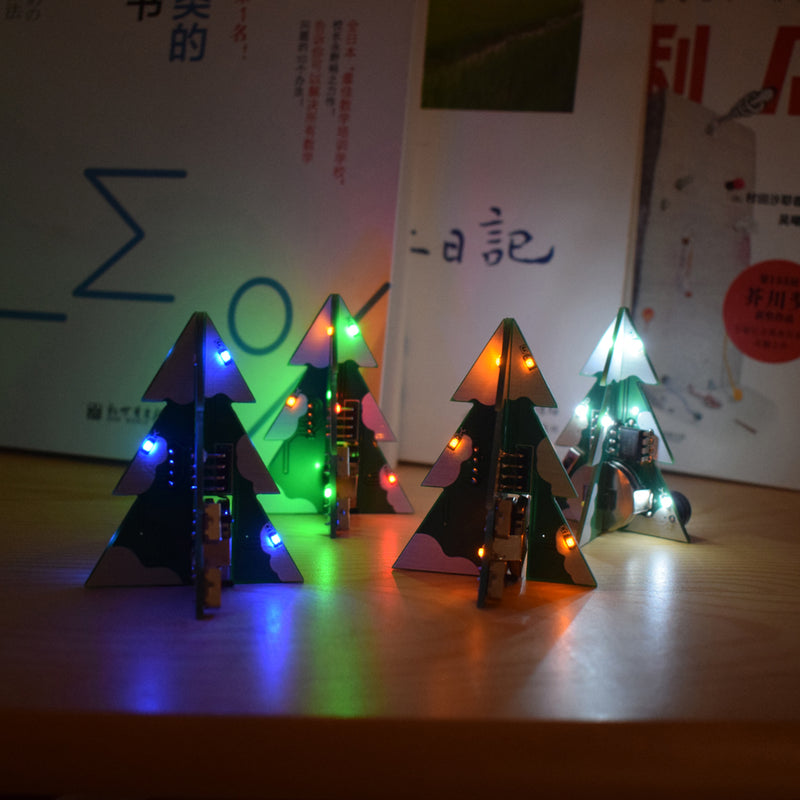 Geekcreit 3D Mini SMD PCB Stereo Christmas Tree DIY Music Kit