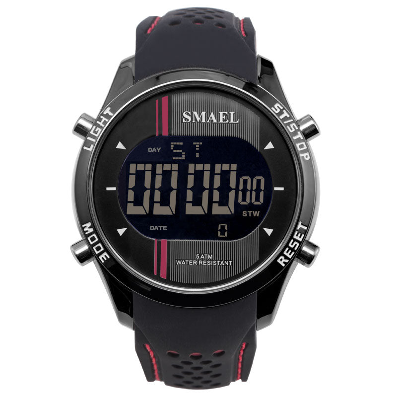 SMAEL 1283 Digital Watch LED Men Sport Outdoor Silicone Strap Military Male Wrist Watch